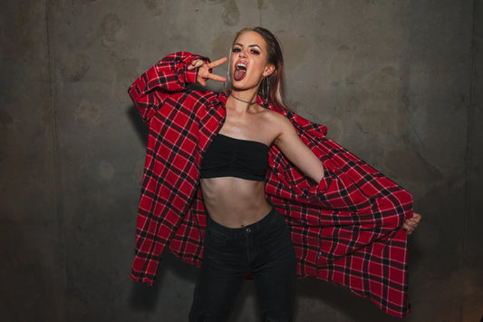 HXTEFUL Custom Flannel - 3XL Red